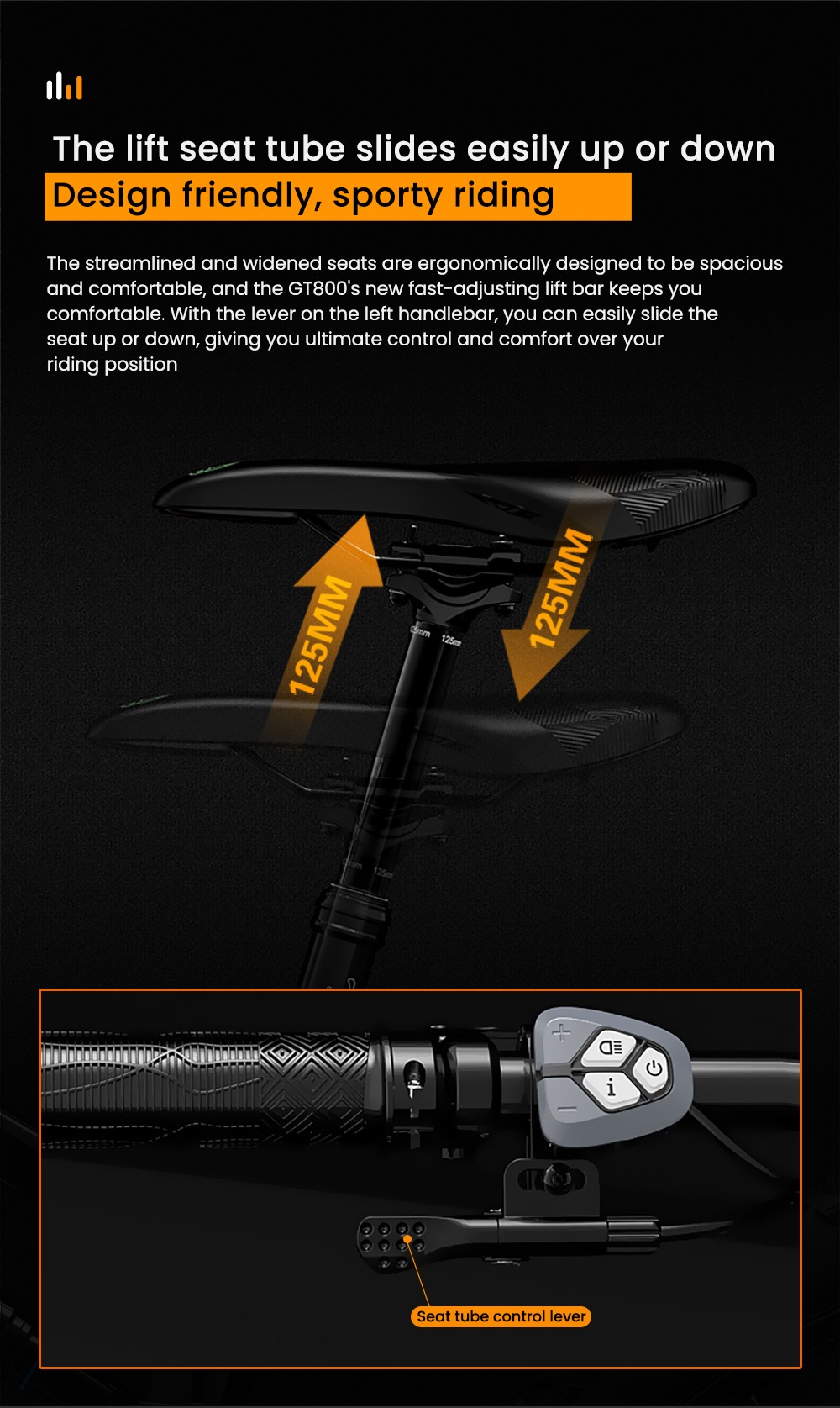 LANKELEISI GT800 Electric Bike, 500W motor, 48V 20Ah batéria, 29 palcové pneumatiky, max. rýchlosť 40 km/h, dojazd 150 km, hydraulické kotúčové brzdy, pneumatický tlmič prednej vidlice, Shimano 12 rýchlostí - sivá