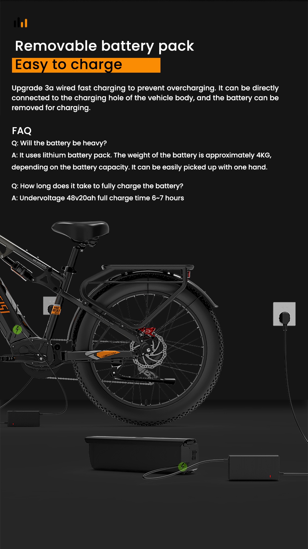 Elektrobicykel LANKELEISI MG800MAX, 1000W*2 motor, 48V 20Ah batéria, 26*4.0 palcové pneumatiky, max. rýchlosť 48 km/h, dojazd 130 km, hydraulické kotúčové brzdy, predné odpruženie olejovou pružinou & pneumatický zadný tlmič, Shimano 7-rýchlostný - sivý