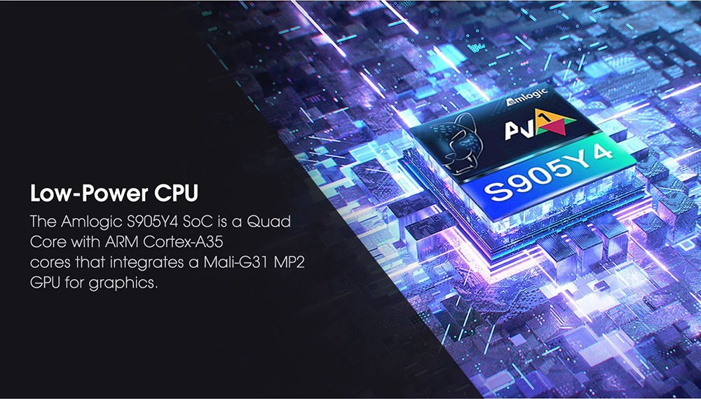 MECOOL KM7 SE Android 11 TV Box, Amlogic S905Y4, 2GB RAM 32GB ROM, 2.5G/5G WIFI 6 Bluetooth 5.1, Built-in Chromecast, Google Play & Google Assistant, 1*HDMI, 1*TF Card, 2*USB2.0, 1*AV, 1*RJ45 - EU Plug