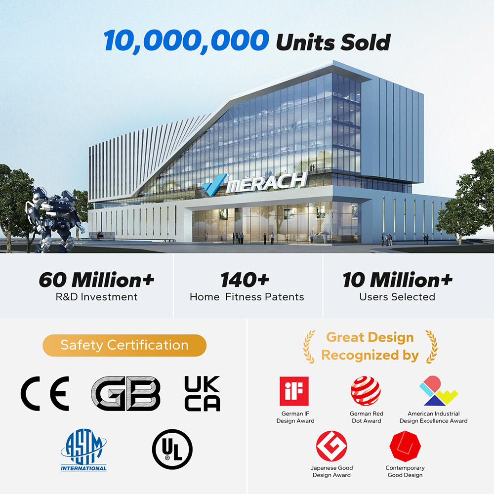 MERACH Q1S Magnetic Rowing Machine, 16-Level Resistance, 350lbs Capacity, Dual Rail, LCD Monitor, App Compatible, Electric Adjustment, Black