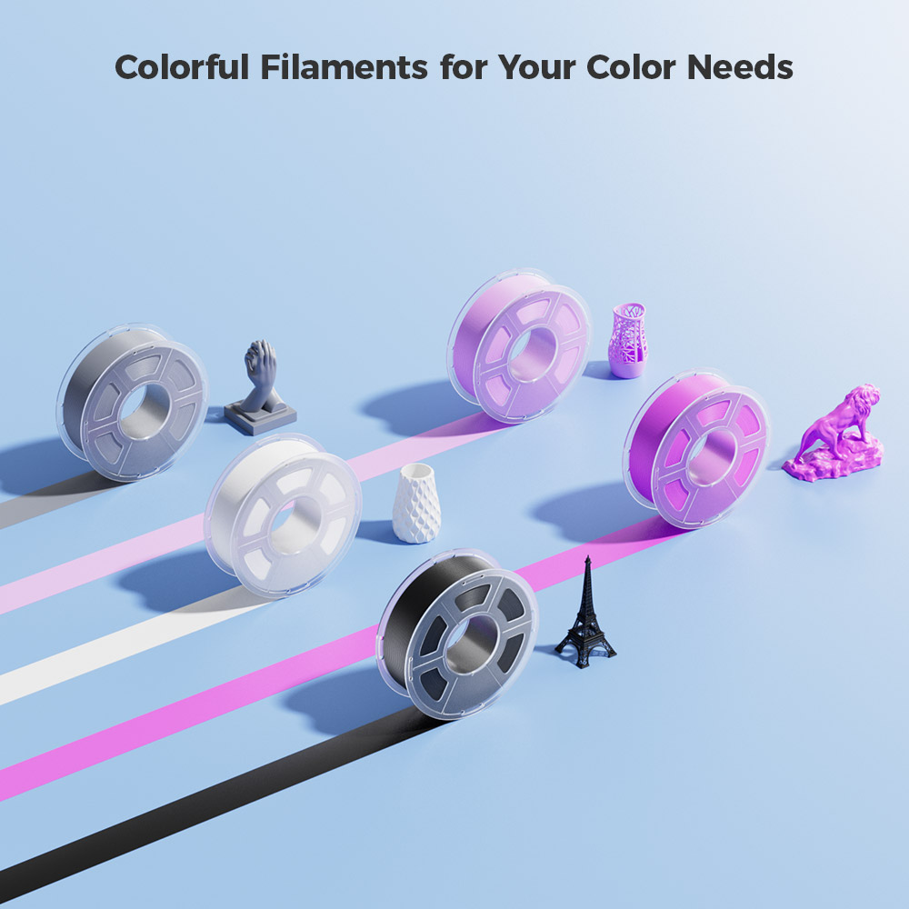 Mecpow Filament PLA+ Haute Vitesse, 1kg - Noir