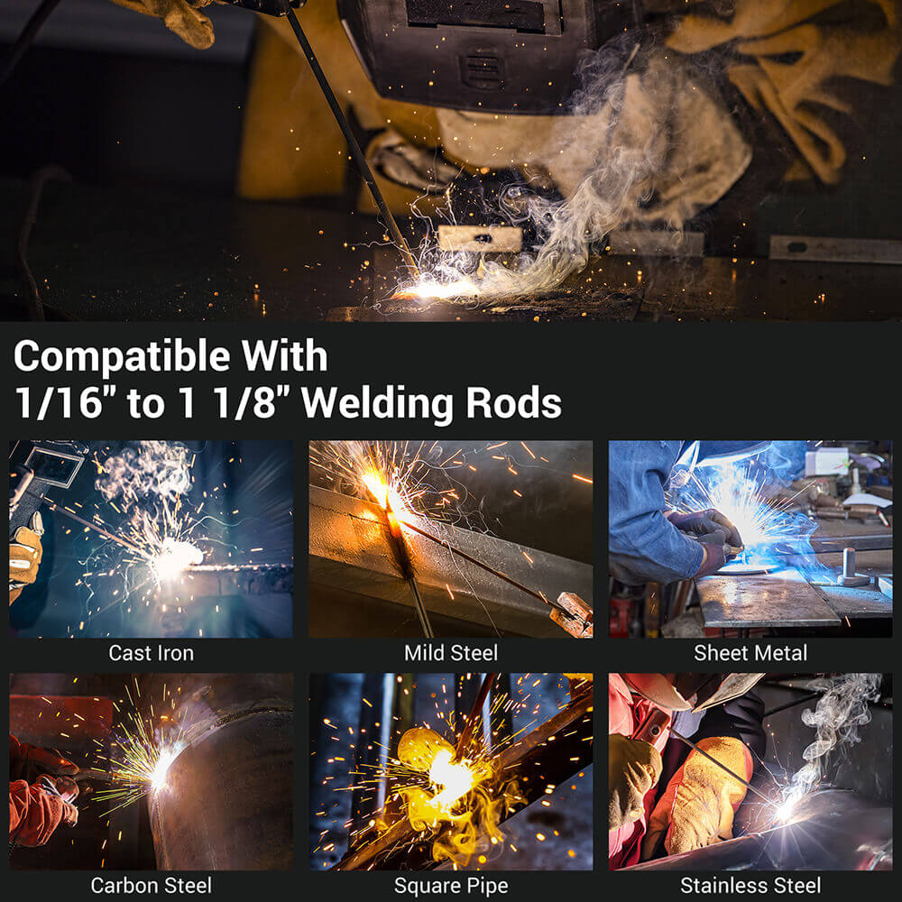 Refurbished Mecpow MMA120 Stick Welder, 220V, MMA/LIFT TIG 2 in1, Overheating/ Overcurrent/ Overload/Over-Voltage Protection, LED Display