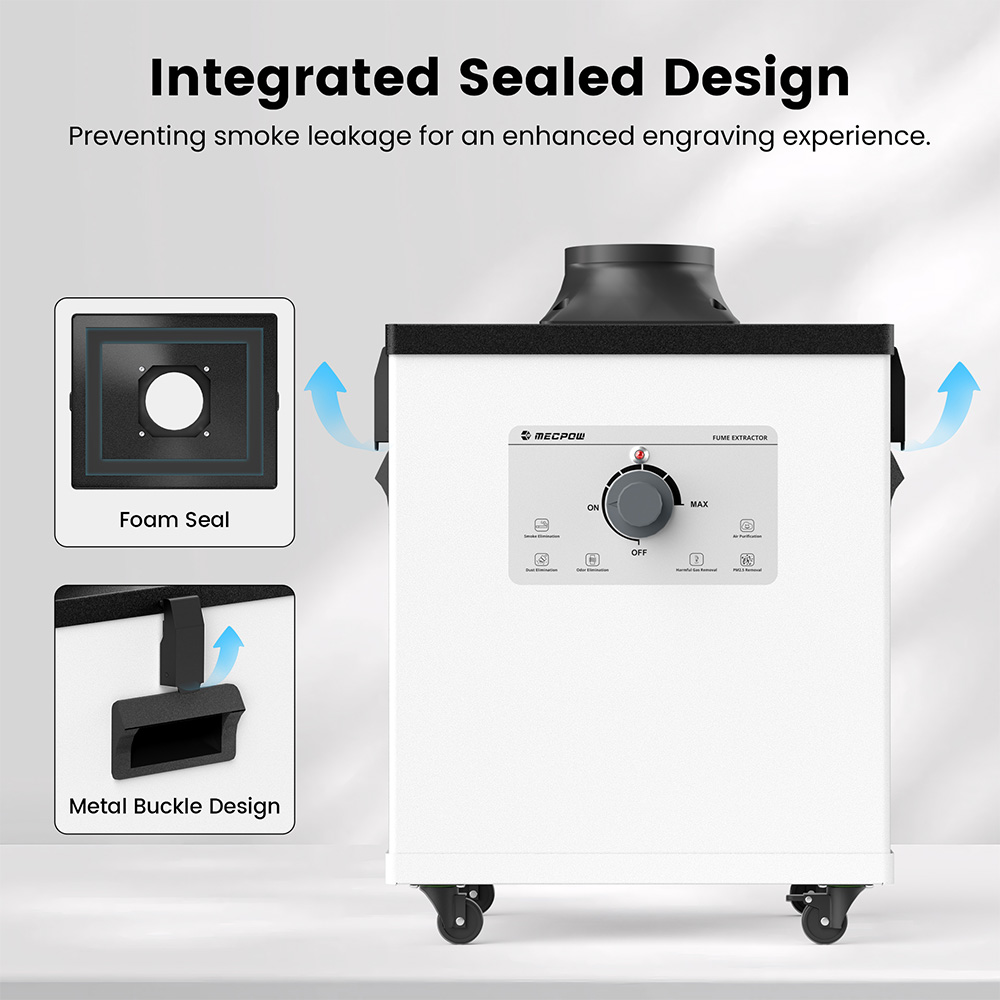 Refurbished Mecpow P150 150W Smoke Purifier with 3-Stage Filtration