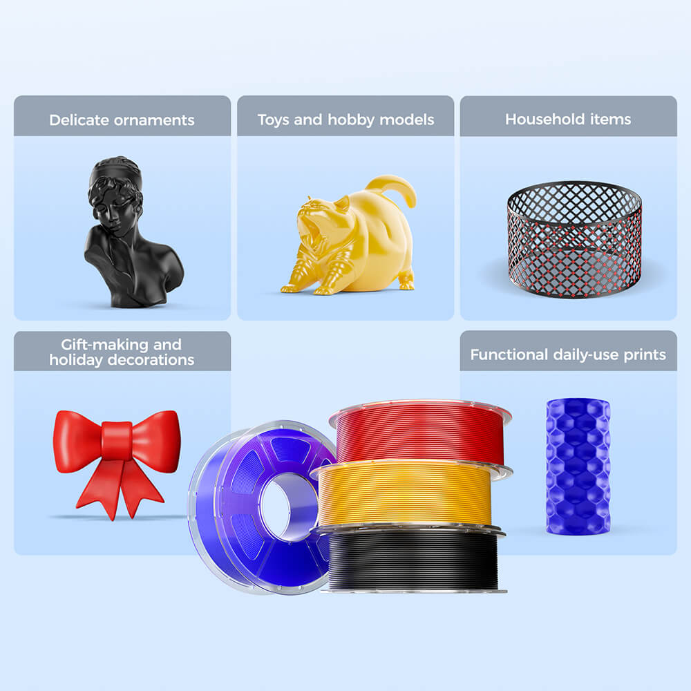 Mecpow High-Speed PETG Filament, 1kg - Schwarz