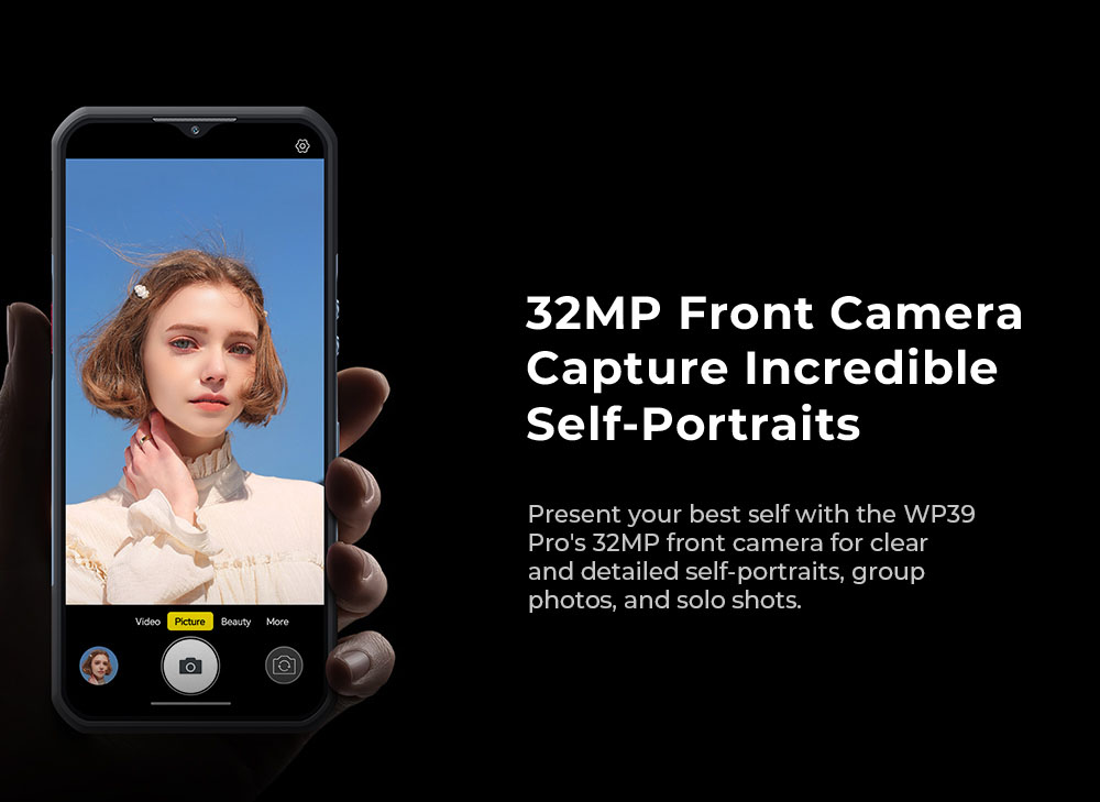 OUKITEL WP39 Pro 5G Rugged Phone, 12+512GB, 11000mAh Large Battery, 6.6-palcový FHD+, 64MP fotoaparát, Android 14, IP68, NFC/GPS, Dual SIM, zelený