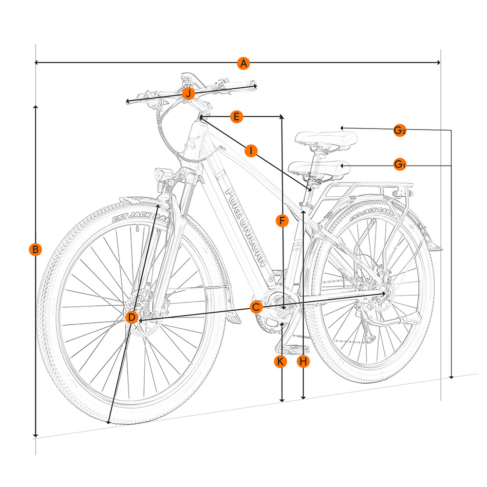 Elektrobicykel PURE UNICORN U6, 500W motor, 48V 14Ah batéria, 29-palcové pneumatiky, max. rýchlosť 35 km/h, dojazd 70 km, duálne hydraulické brzdy, predné vzduchové odpruženie, LCD displej, 9-stupňová prevodovka - sivá