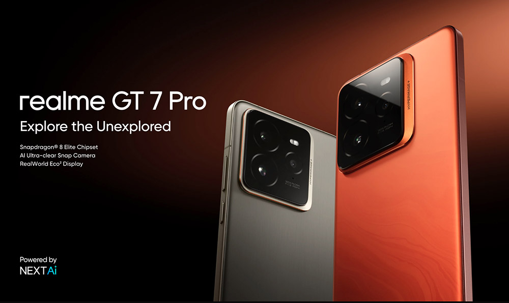 Realme GT7 Pro 5G Smartphone, 12+256GB, procesor Snapdragon 8 Elite, 6.78-palcový 120Hz displej, 50MP trojitý fotoaparát, 120W nabíjanie, 6500mAh batéria, IP69, sivý