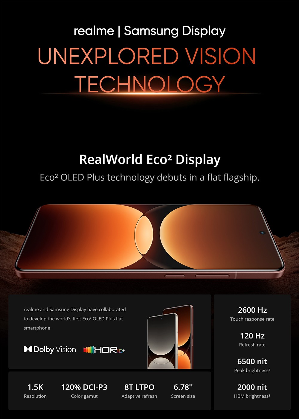 Realme GT7 Pro 5G Smartphone, 12+256GB, procesor Snapdragon 8 Elite, 6.78-palcový 120Hz displej, 50MP trojitý fotoaparát, 120W nabíjanie, 6500mAh batéria, IP69, sivý
