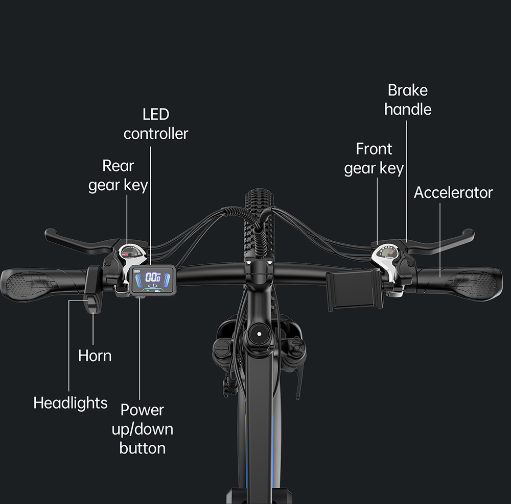Ridstar S29 Pro Electric Bike, 1000W motor, 48V 21Ah batéria, 29 palcové pneumatiky, max. rýchlosť 48 km/h, dojazd 90 km, kotúčové brzdy, odpružená predná vidlica, Shimano 21 rýchlostí