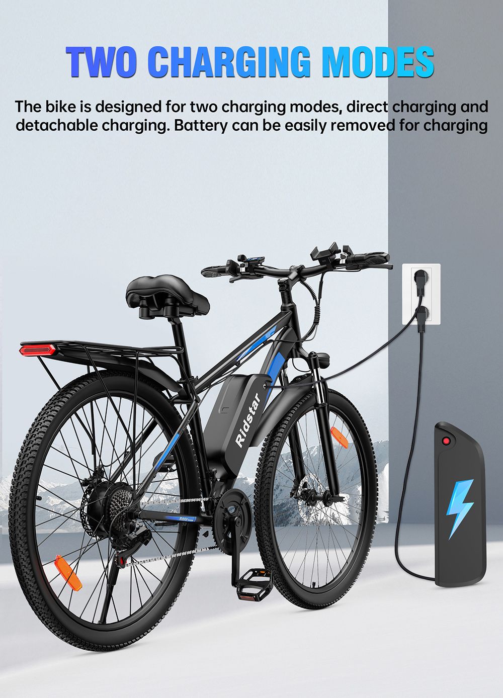 Ridstar S29 Pro Electric Bike, 1000W motor, 48V 21Ah batéria, 29 palcové pneumatiky, max. rýchlosť 48 km/h, dojazd 90 km, kotúčové brzdy, odpružená predná vidlica, Shimano 21 rýchlostí