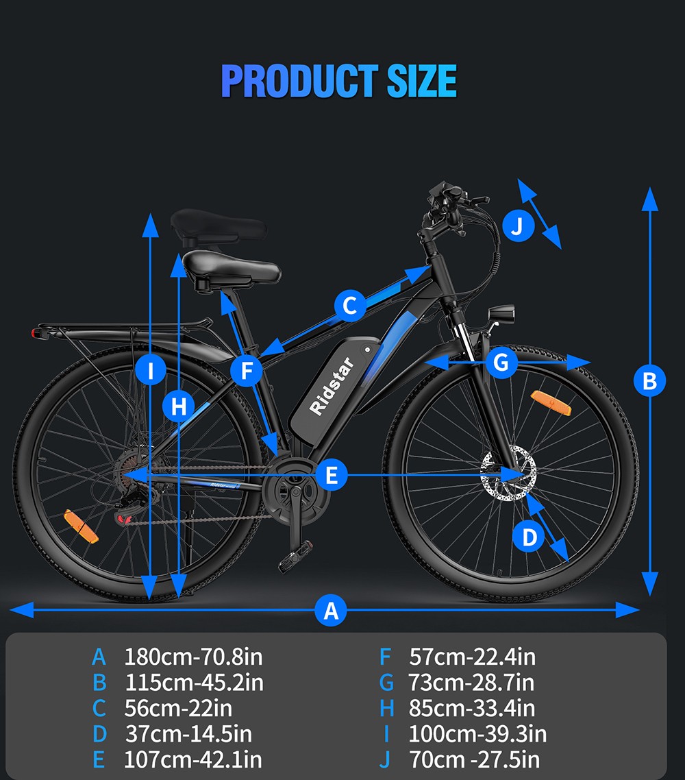 Ridstar S29 Pro Electric Bike, 1000W motor, 48V 21Ah batéria, 29 palcové pneumatiky, max. rýchlosť 48 km/h, dojazd 90 km, kotúčové brzdy, odpružená predná vidlica, Shimano 21 rýchlostí
