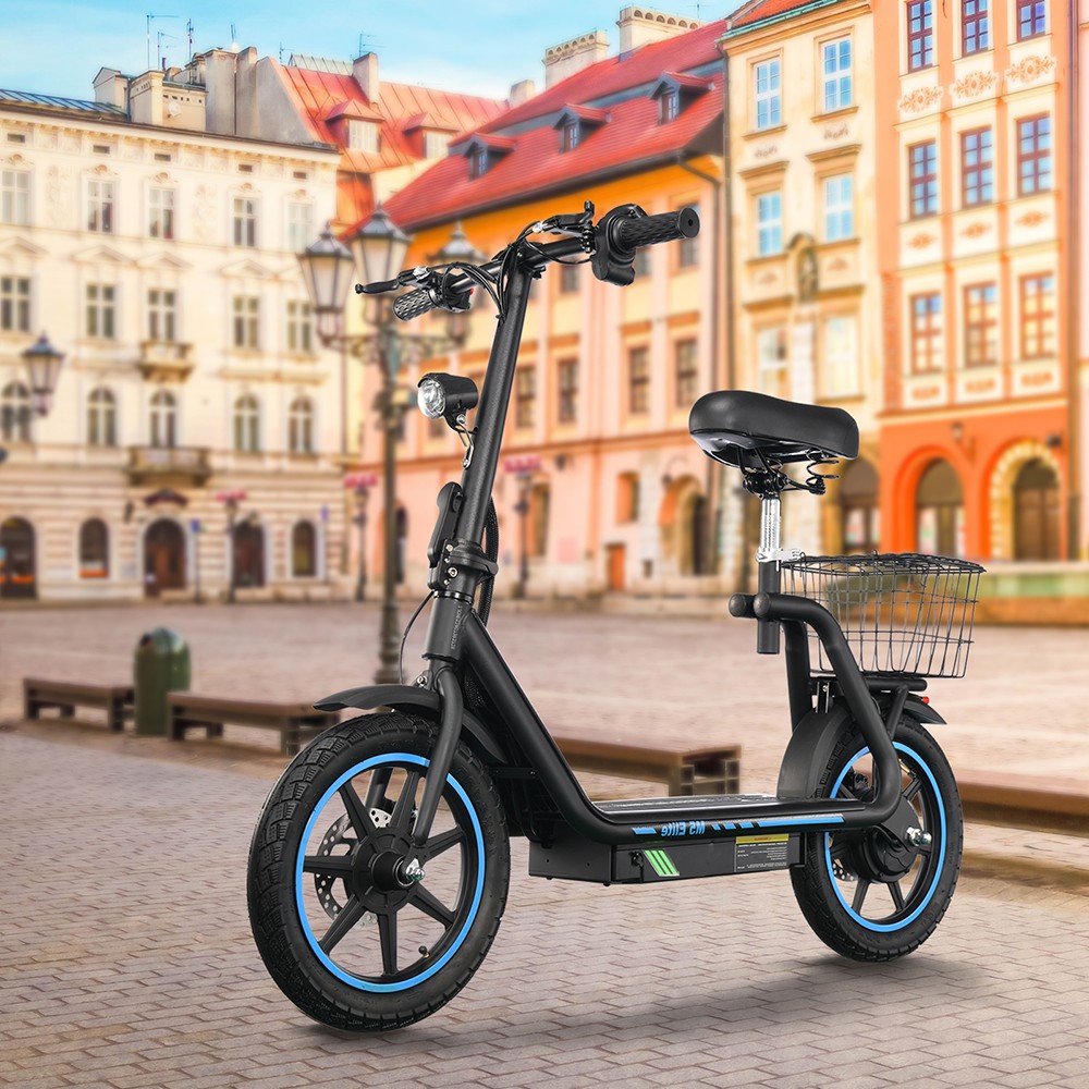 TWOFISH M5 Elite Electric Scooter, 500W motor, 48V 13Ah batéria, 14 palcová pneumatika, max. rýchlosť 20 km/h, dojazd 30 km, dvojkotúčové brzdy, predné & zadné tlmiče