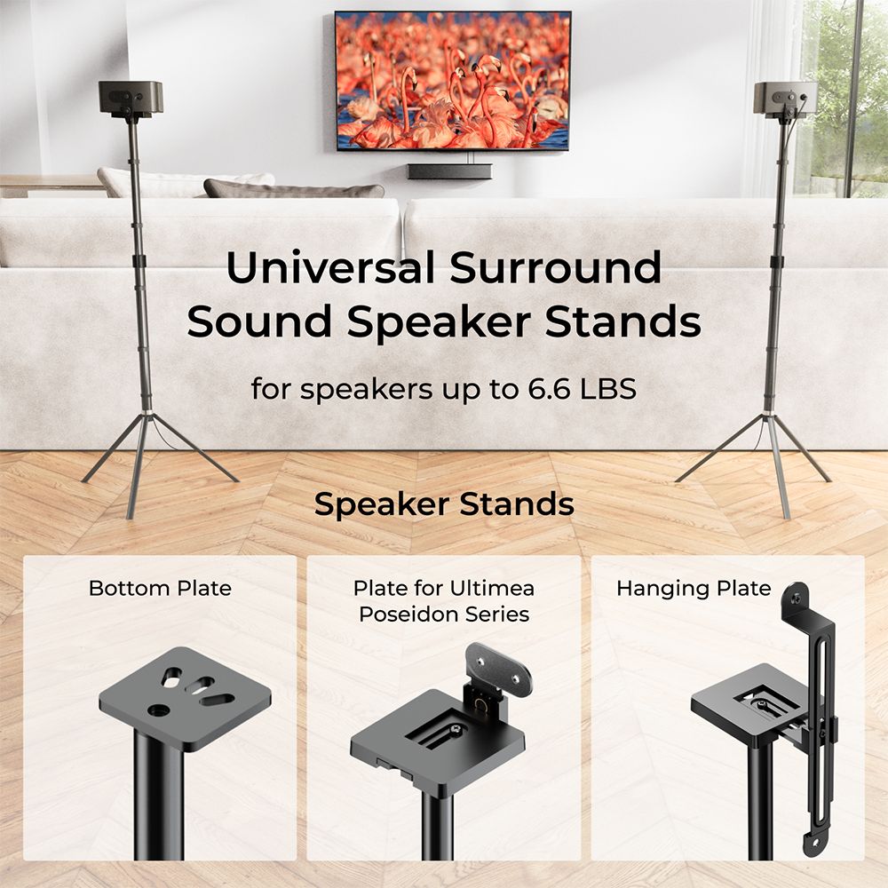 Ultimea Steady 310 Speaker Stands, Compatible with Poseidon and Aura Series
