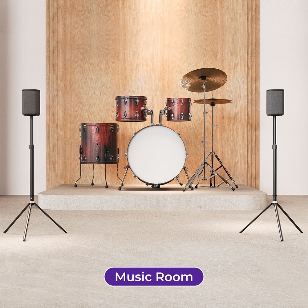 Ultimea Steady 310 Speaker Stands, Compatible with Poseidon and Aura Series