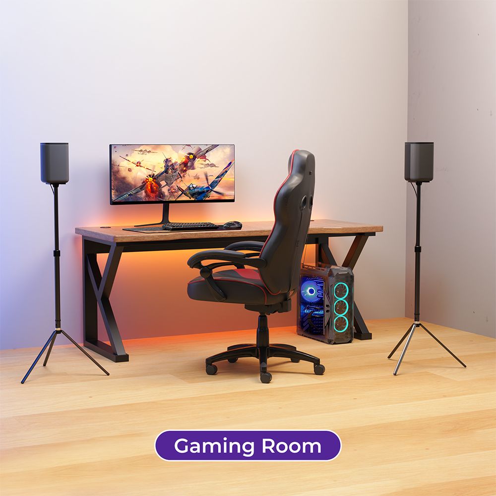 Ultimea Steady 310 Speaker Stands, Compatible with Poseidon and Aura Series