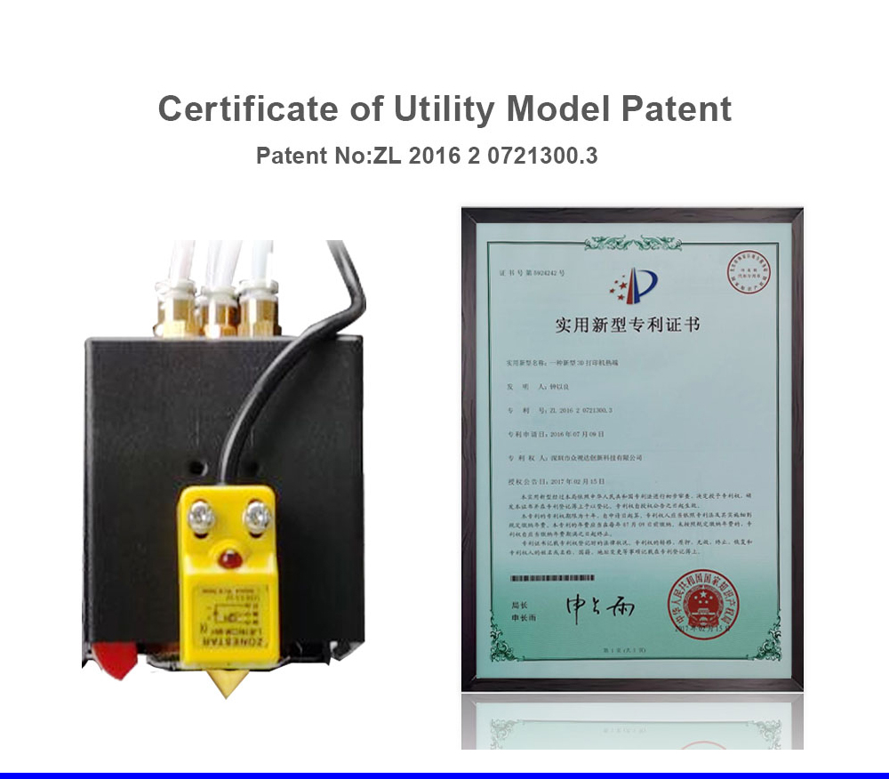 Refurbished Zonestar Z8PM4 Pro Extruder 4-IN-1-OUT Color-Mixing 3D Printer LCD Screen High Precision Resolution DIY Kit - Black