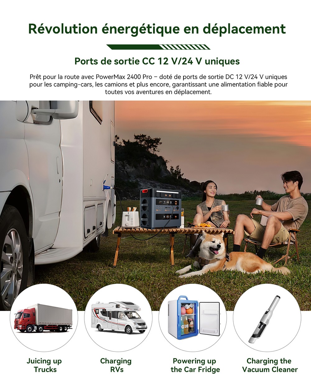 Blackview Oscal PowerMax 2400 Pro Station d'&Eacute;nergie, 2016Wh 2400W, LiFePO4 3500+ Cycles, Charge 1.2h, App Smart