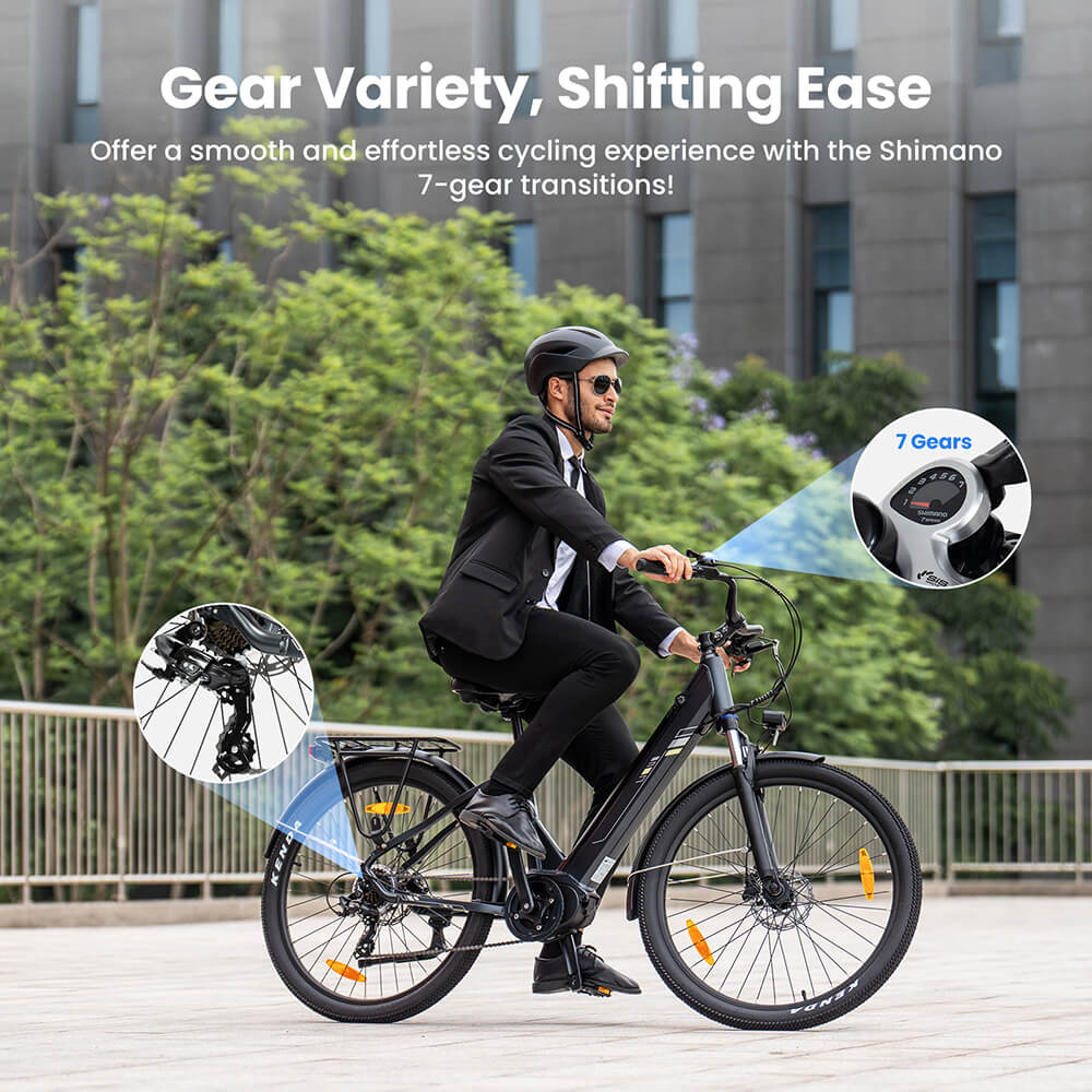 Touroll Urbano 3 EU Plug Grey, 27,5 palca, 36V 13AH kapacita batérie, 250W stredový motor e-bike
