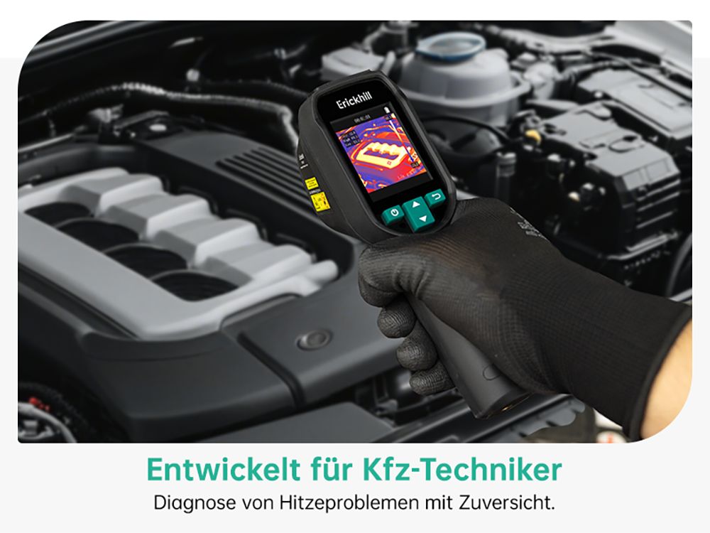 ERICKHILL ETI-01 Wärmebildkamera, 240×240 IR, 20Hz, -20°C bis 550°C Bereich, HVAC/Lecksucher, Laserpointer