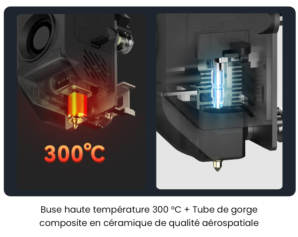 Anycubic Kobra 3 Max Imprimante 3D, 600mm/s Vitesse, Nivelage Auto, Impression 8 couleurs ACE Pro, 420*420*50mm