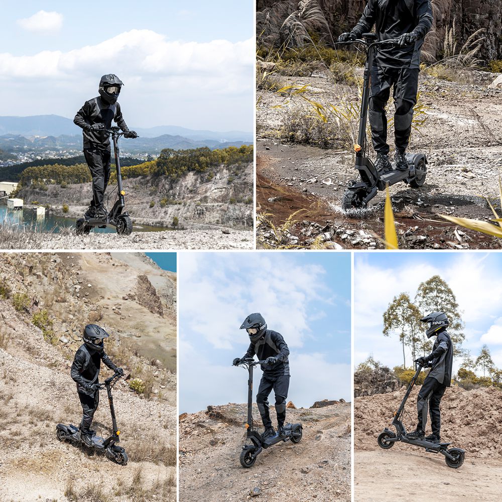 Ausom L2 Max Elektromos Roller, 1000 W-os Motor, 48 V 20,8 Ah Akkumul&aacute;tor, 10 colos Gumiabroncsok, 50 km/h V&eacute;gsebess&eacute;g, 90 km Hat&oacute;t&aacute;vols&aacute;g, Első &eacute;s H&aacute;ts&oacute; T&aacute;rcsaf&eacute;k, Lengőkaros Felf&uuml;ggeszt&eacute;s, NFC Z&aacute;r &eacute;s Jelsz&oacute;k&oacute;d