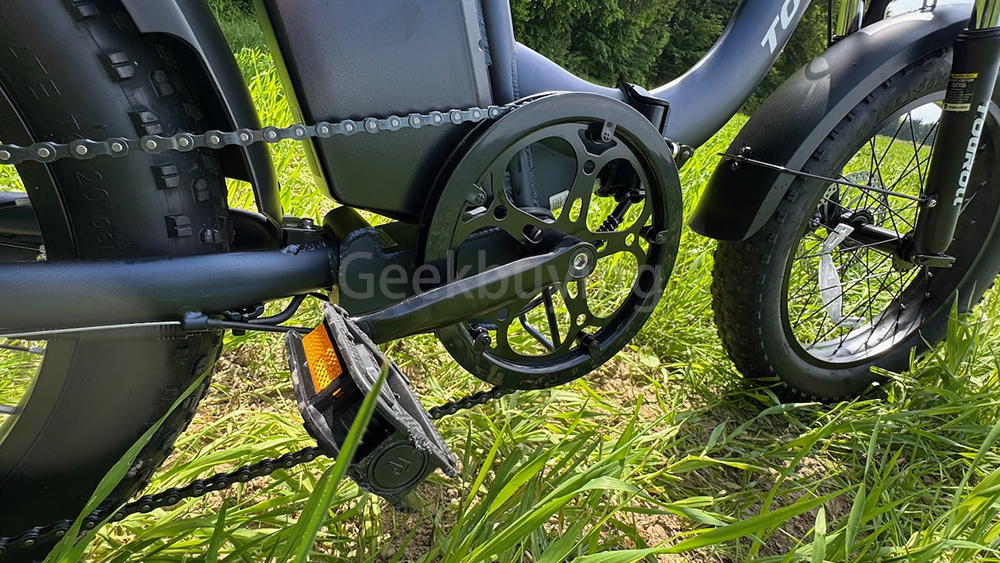 Touroll S2 Electric Bike, 650W Max Power, 48V 15Ah Battery, 20*4.0 inch Tire, 25km/h Max Speed, 150km Max Range, Mechanical Disc Brake & E-Brake, Mechanical Shock Absorber, Shimano 7-speed