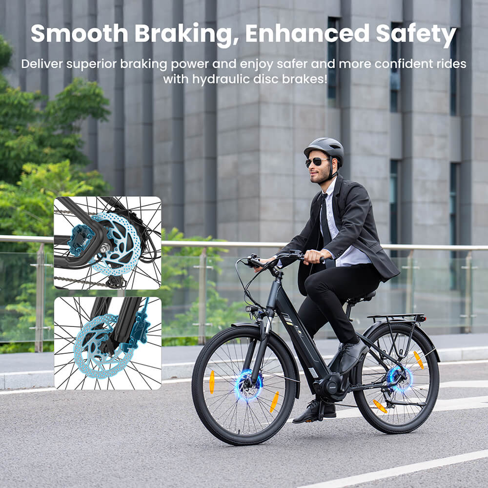 Touroll Urbano 3 EU Plug Grey, 27,5 palca, 36V 13AH kapacita batérie, 250W stredový motor e-bike