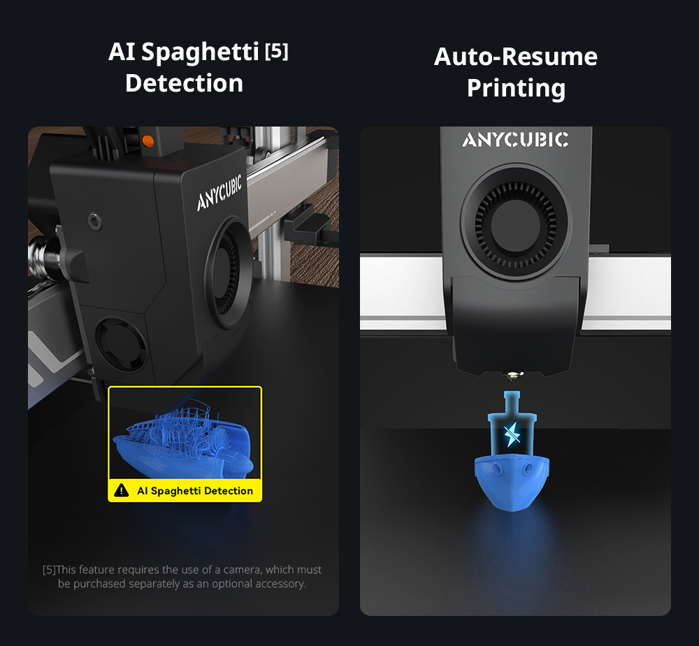 Anycubic Kobra 3 Max 3D Printer, 600mm/s High-Speed, Auto-Leveling, Up to 8-Color Printing with ACE Pro, 420*420*500mm