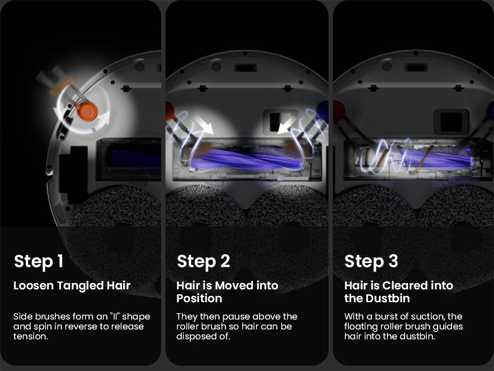 NARWAL Freo Z10 Robot Vacuum and Mop, Tangle Free, 15,000Pa Suction, Adapts to Hard-to-Reach Areas, Self-Emptying, Mop Washing & Drying, Obstacle Avoidance, for Pet Hair & Hard Floor, White