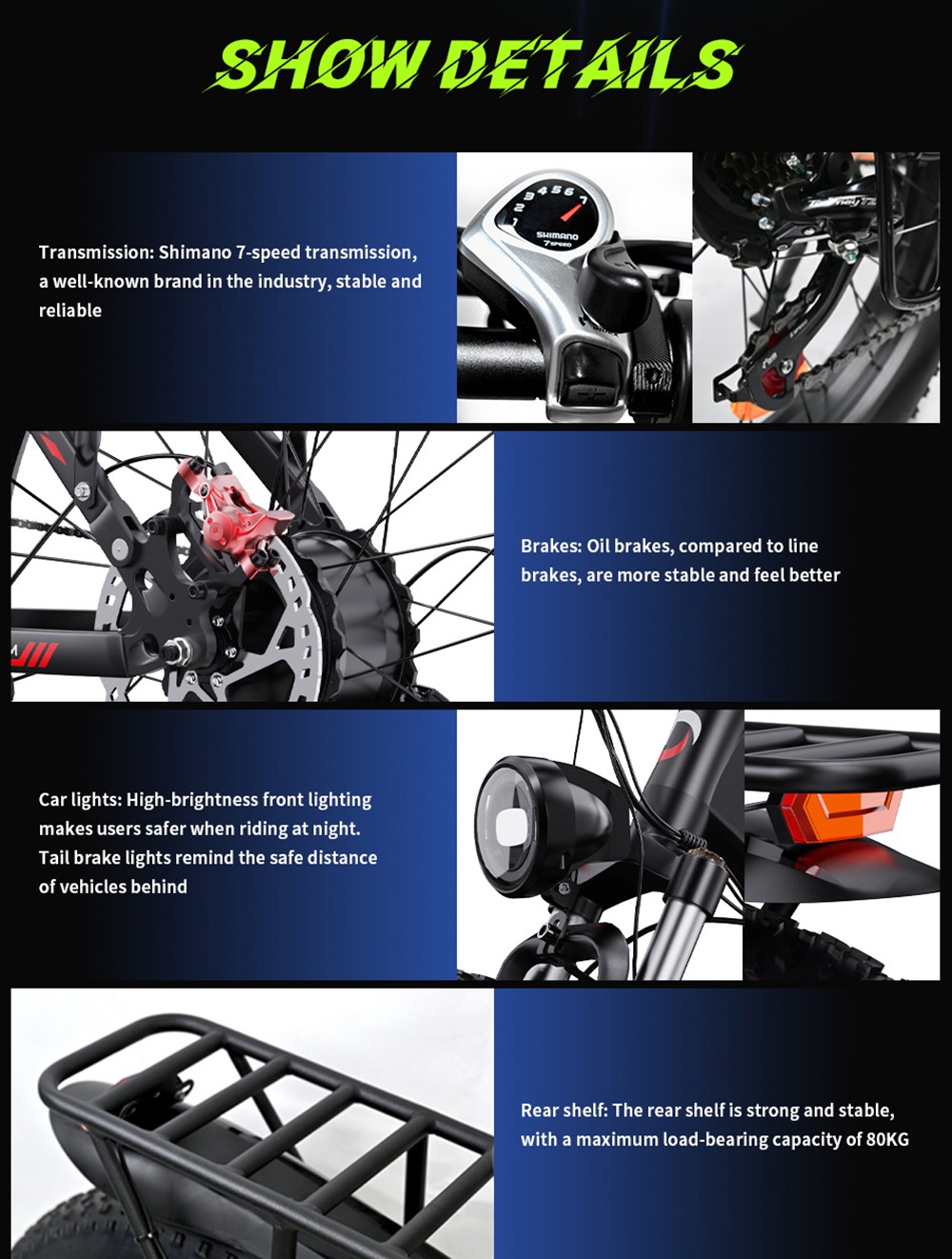 DUOTTS S26 Elektrofahrrad, 750 W*2 Motor, 50 km/h Höchstgeschwindigkeit, 26*4,0 Zoll aufblasbare Reifen, 48 V 19,2 Ah LG Akku, 120 km Reichweite