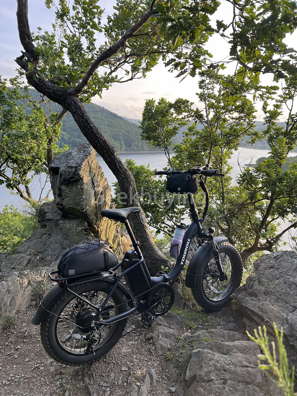 Touroll S2 Electric Bike, 650W Max Power, 48V 15Ah Battery, 20*4.0 inch Tire, 25km/h Max Speed, 150km Max Range, Mechanical Disc Brake & E-Brake, Mechanical Shock Absorber, Shimano 7-speed