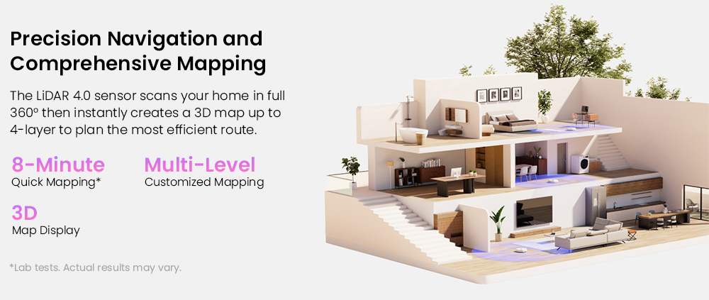 NARWAL Freo Z10 Robot Vacuum and Mop, Tangle Free, 15,000Pa Suction, Adapts to Hard-to-Reach Areas, Self-Emptying, Mop Washing & Drying, Obstacle Avoidance, for Pet Hair & Hard Floor, White