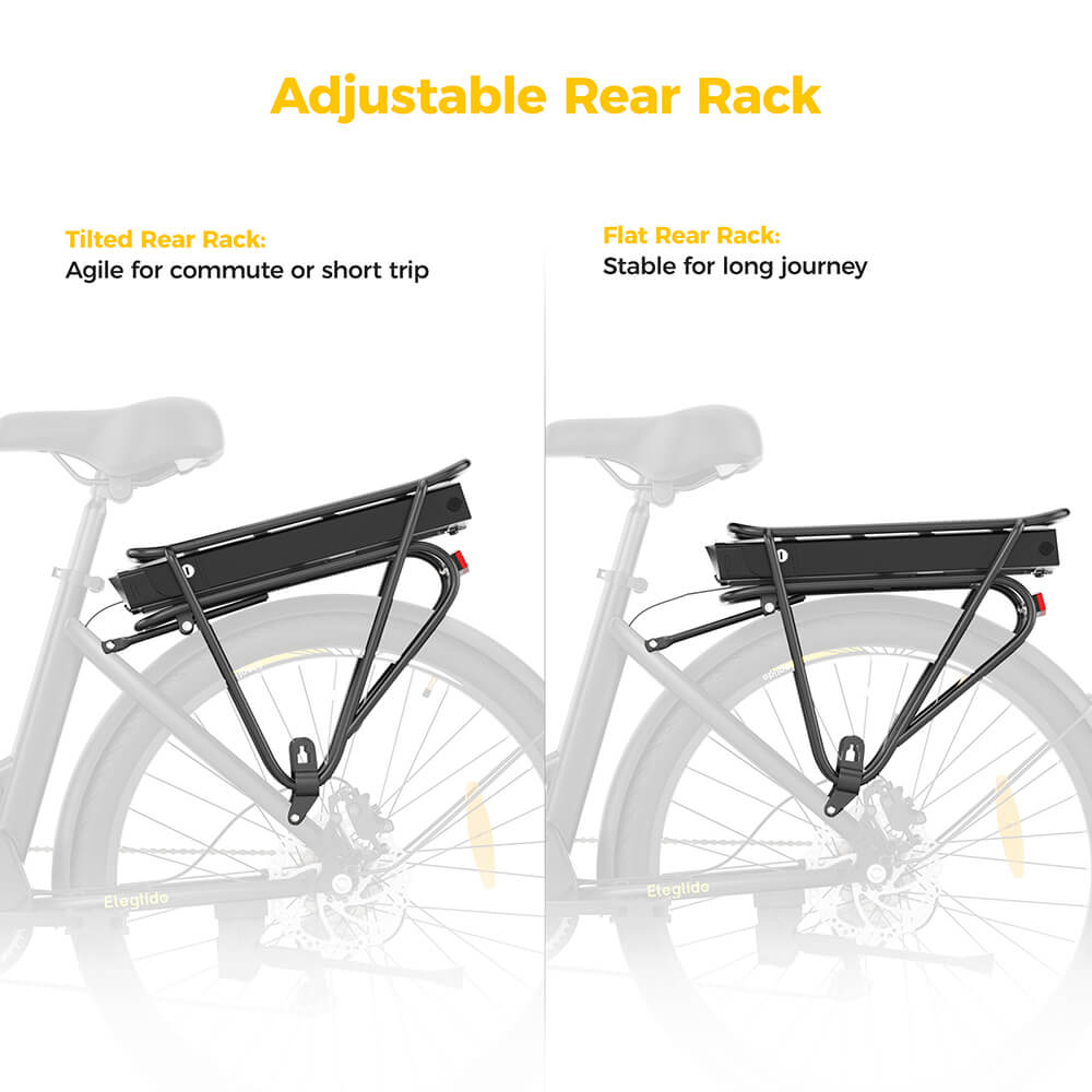 Eleglide C2 Electric Bike, 250W Mid-drive Motor, 36V 13Ah Battery, 26 inch Tires, 25km/h Max Speed, 100km Range, Hydraulic Disc Brake, Suspension with Lockout, Shimano 7-speed