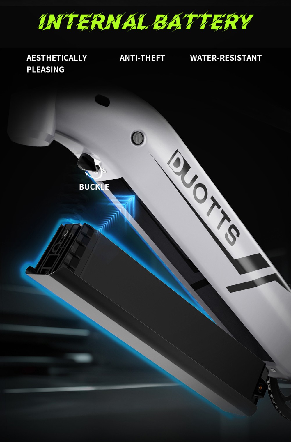 DUOTTS F26 Elektrofahrrad, mit zwei 750 W Motoren, LG 17,5 Ah Akku, 26x4,0 dicke Reifen, 55 km/h Höchstgeschwindigkeit, 55 Grad Steigung - Silber