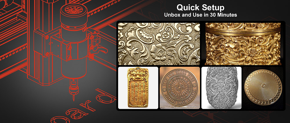 TWO TREES TTC6050 CNC Router Machine, 500W Spindle Motor, 4-Axis, 5000mm/min Speed, 600x500x100mm - EU Plug