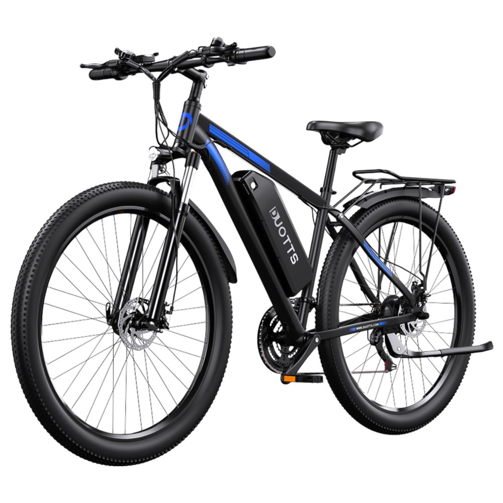 DUOTTS C29 Vélo électrique 750 W VTT double batterie 15 Ah Vitesse maximale 50 km/h Shimano 21 vitesses Smart APP - Noir