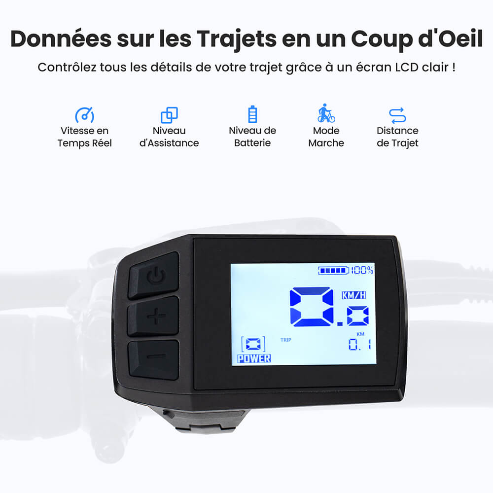 Touroll Urbano 3 V&eacute;lo &eacute;lectrique, moteur central 250 W, batterie 36 V 13 Ah, pneus 27,5 pouces, vitesse maximale 25 km/h, autonomie 120 km, frein &agrave; disque hydraulique, fourche &agrave; suspension avec blocage