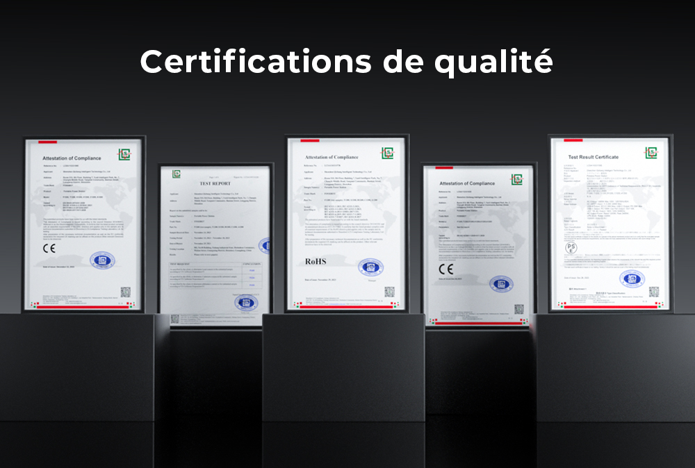 Centrale &eacute;lectrique portable FOSSiBOT F1200, capacit&eacute; de 1&nbsp;024 Wh, puissance nominale de 1&nbsp;200 W, 3 modes d'&eacute;clairage LED, 7 ports de sortie, protection BMS, commutation <&nbsp;10 ms, r&eacute;gulateur d'entr&eacute;e &agrave; 5 vitesses, batterie LiFePO4 de qualit&eacute; EV, plus de 4&nbsp;000 cycles