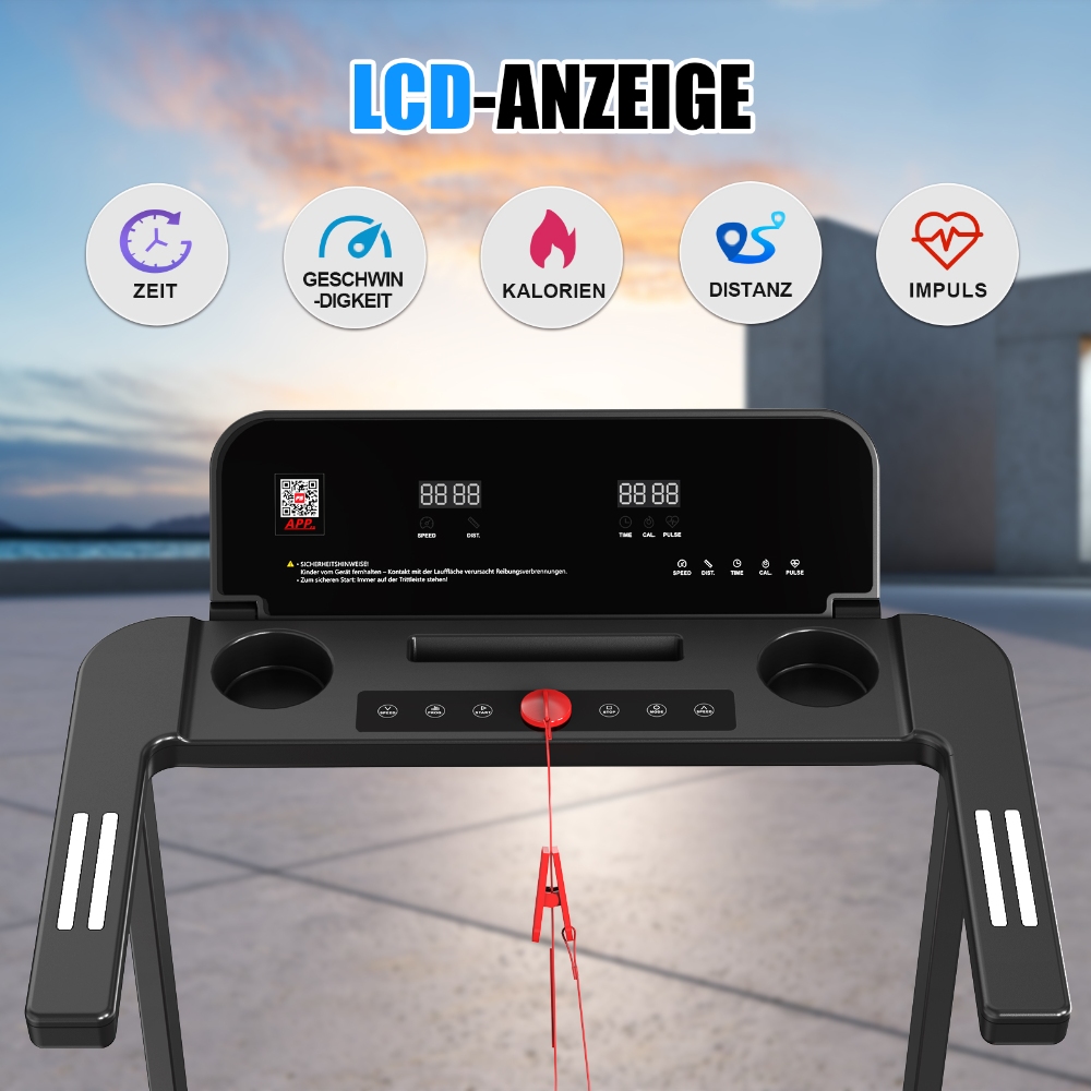 Q30-6 Laufband, 2,5-PS-Motor, 3 Modi, LED-Display und APP