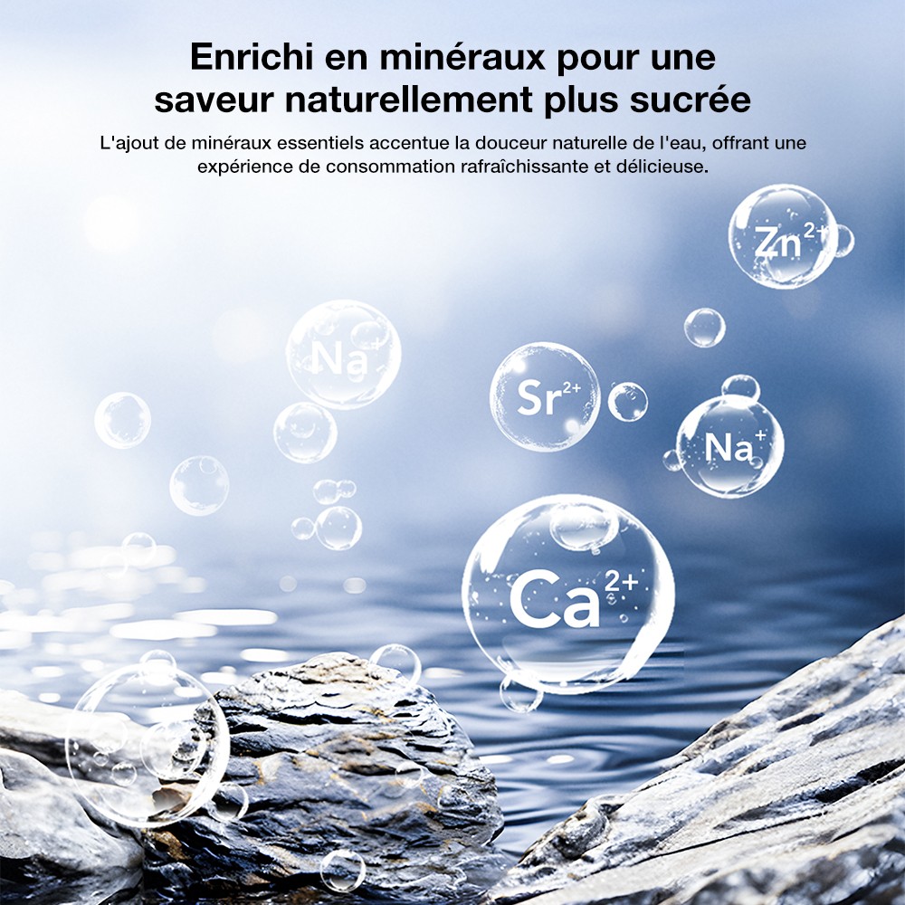 JIMMY R9 Purificateur d'Eau &agrave; Osmose Inverse pour Plan de Travail, 7 &Eacute;tapes + UV + Min&eacute;ralisation, Chauffage 3s, 7 Temp&eacute;ratures, Ratio 3:1, Gris