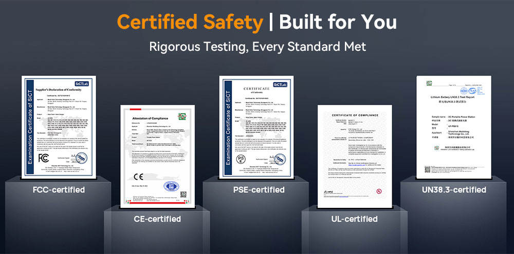 AFERIY Nano100 Portable Power Station, 100W 99.2Wh, Telescopic Type-C Cable, Carry-on Airplane, 1.5h Full Charge, 3000+ Cycles LiFePO₄ Battery