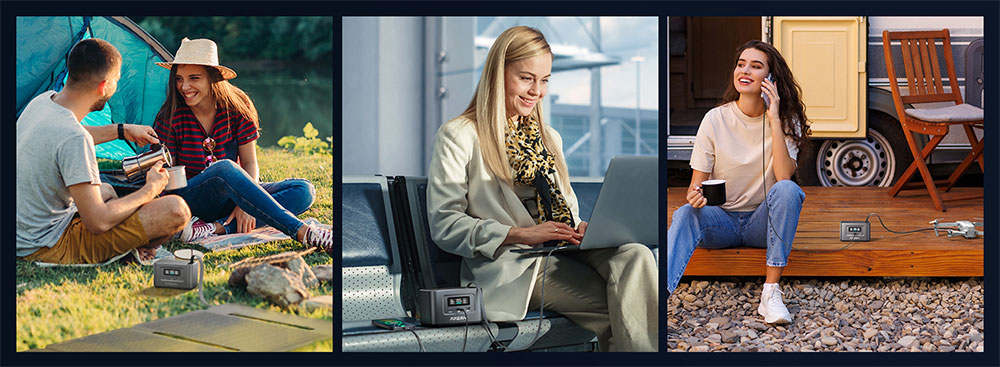 AFERIY Nano100 Portable Power Station, 100W 99.2Wh, Telescopic Type-C Cable, Carry-on Airplane, 1.5h Full Charge, 3000+ Cycles LiFePO₄ Battery