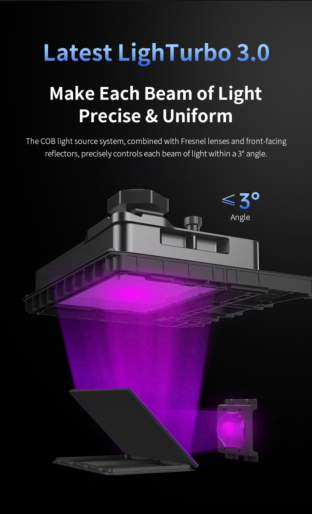 Refurbished Anycubic Photon Mono M7 Pro Resin 3D Printer, 14K COB LighTurbo 3.0 Source, 10.1