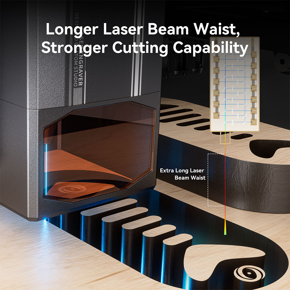 Laserový gravírovací stroj AtomStack X70 Max 70W, 0.02mm presnosť, automatické zaostrovanie, 800x850mm