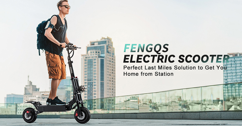FENGQS GT8 PRO Electric Scooter, 2800W*2 Motor, 67.2V 38Ah batéria, 11 palcové pneumatiky, max. rýchlosť 80 km/h, dojazd 90 km, hydraulické kotúčové brzdy, dvojitý systém odpruženia, LCD displej