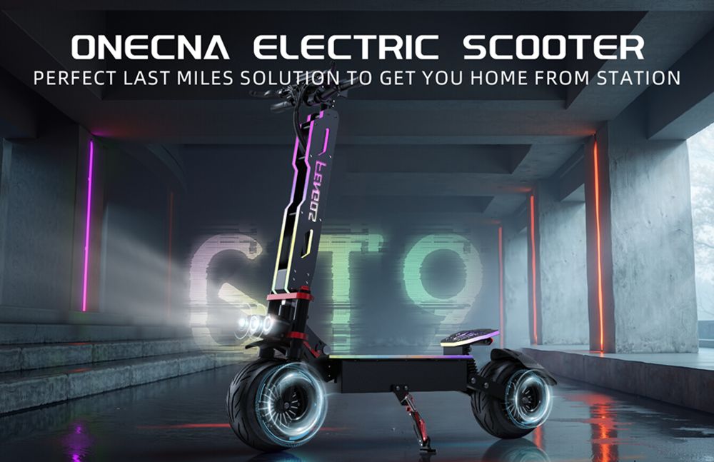 Elektrická kolobežka FENGQS GT9, motor 3500W*2, batéria 60V 38Ah, 12-palcové pneumatiky, max. rýchlosť 80 km/h, dojazd 96 km, kotúčové brzdy, dvojitý systém odpruženia, inteligentný displej
