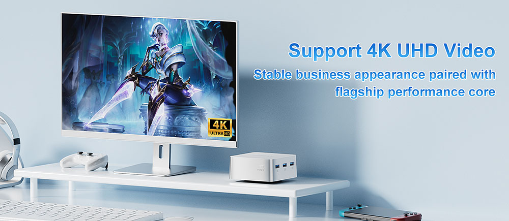FIREBAT T8 PLUS Mini PC, Intel N100 4 jadrá Max 3.4GHz, 16GB LPDDR5 RAM 512GB SSD, 3*HDMI 4K Three Screen Display, WiFi 5 Bluetooth 4.2, 3*USB3.0, 2*LAN, 1*Audio