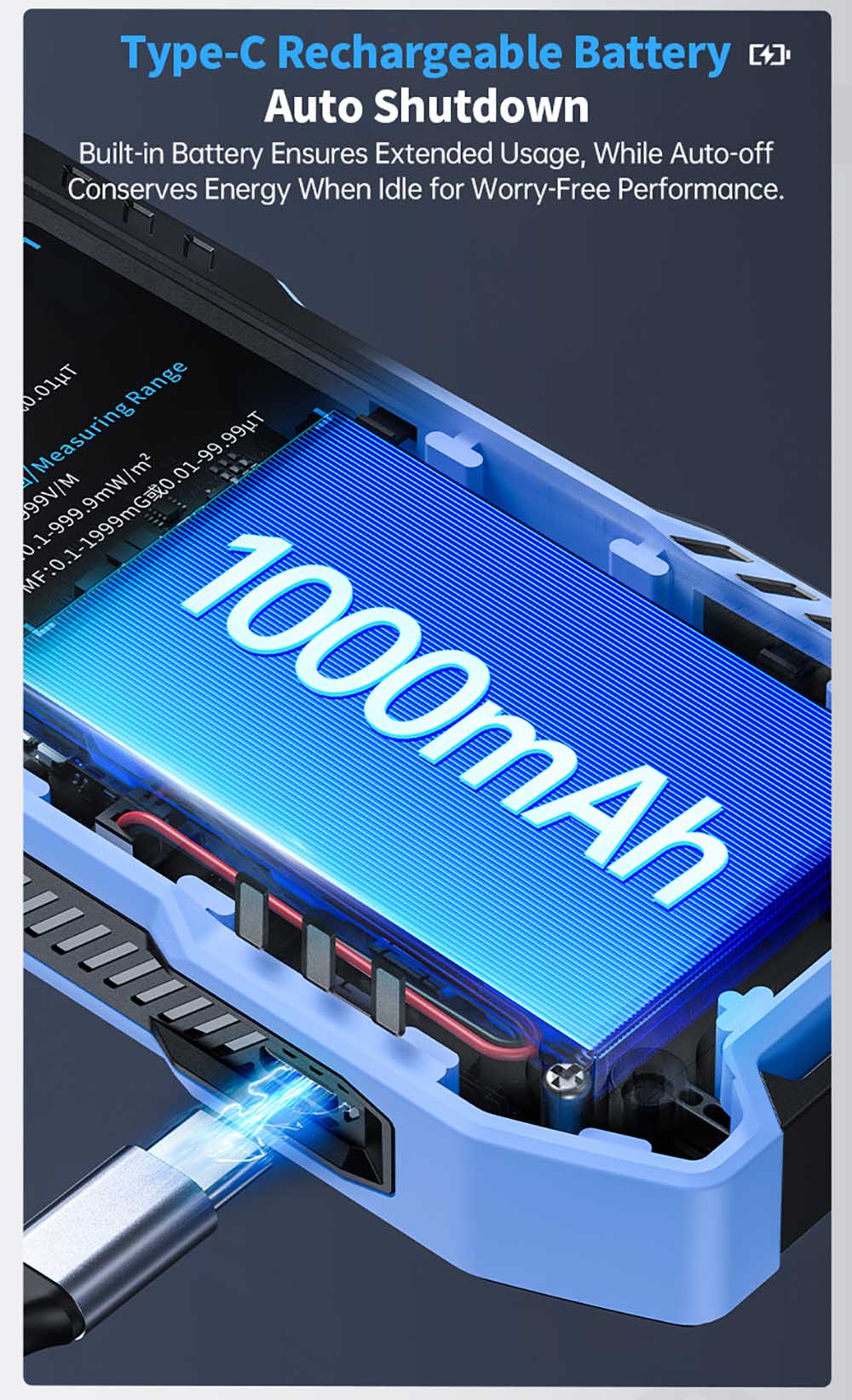 FNIRSI ERD-10 EMF Meter, 4-in-1 Electromagnetic Field Detector with Curve Mode, RF & Radiation Tester for Home, Office, Ghost Hunting