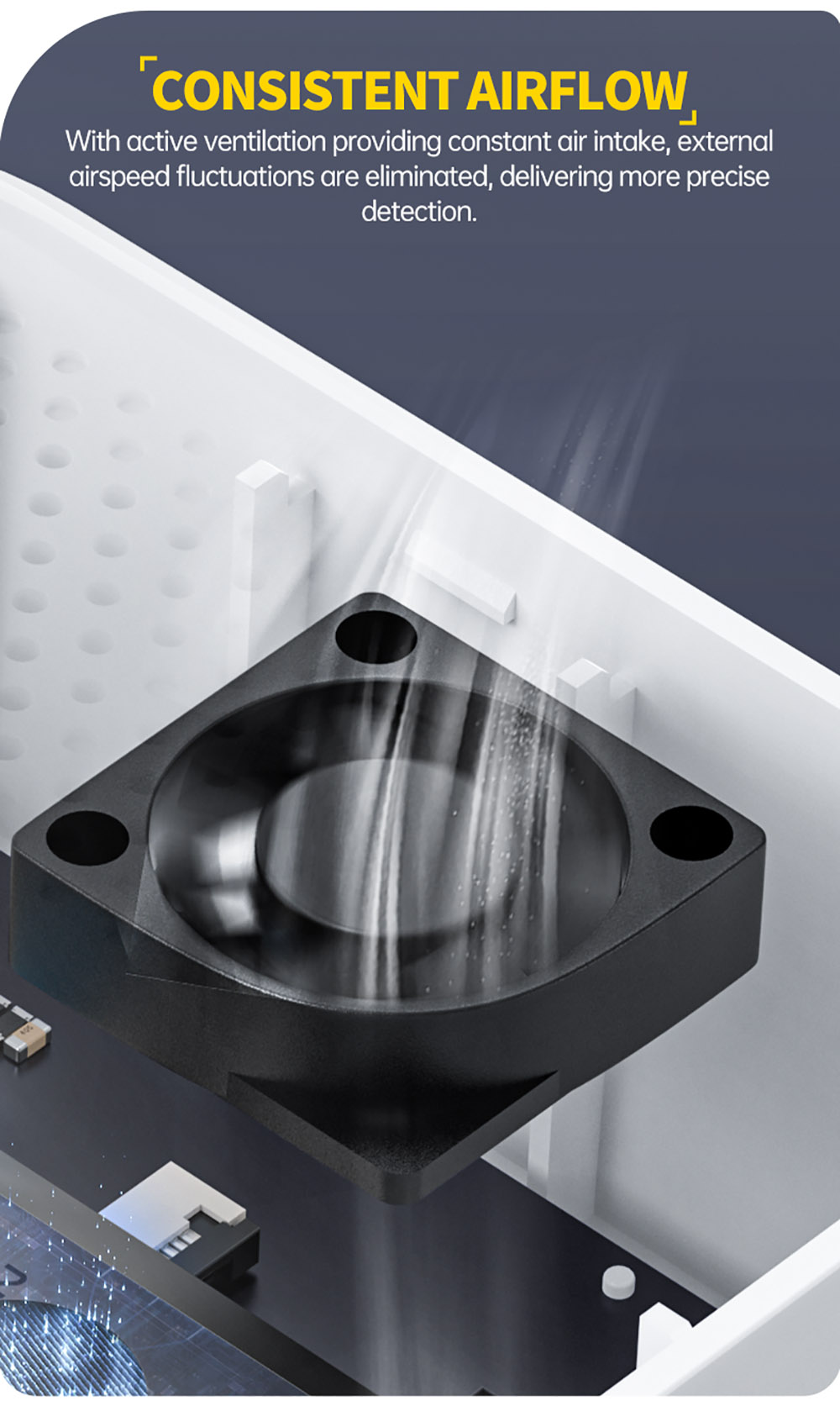 FNIRSI SFD02 4-in-1 Air Quality Monitor, Formaldehyde Detector, HCHO TVOC Temp Tester