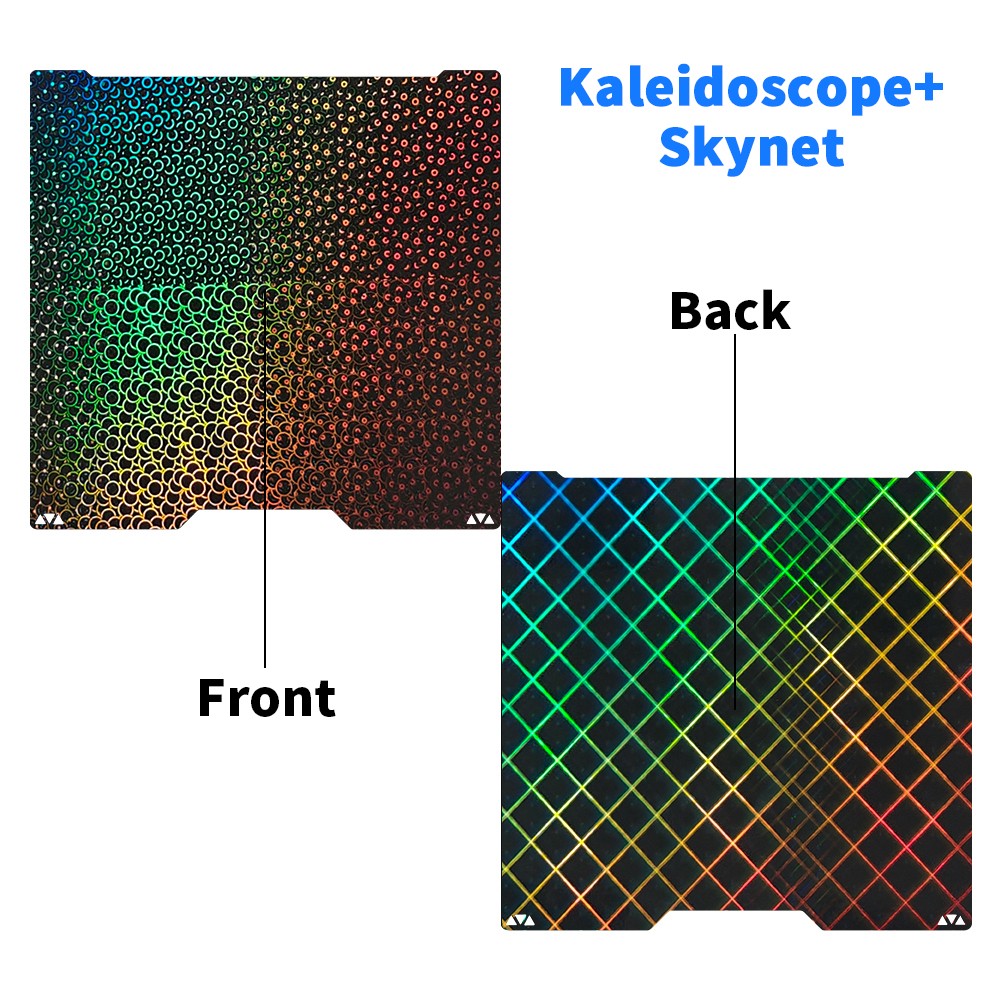 FYSETC 355*346mm Build Plate for Bambu Lab H2D, Kaleidoscope+Skynet